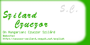 szilard czuczor business card
