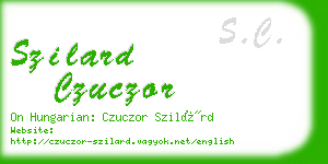 szilard czuczor business card